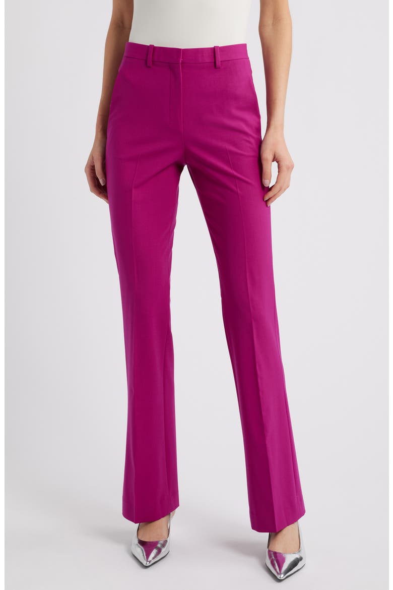 Slim Fit Stretch Wool Trousers, Main, color, WILDFLOWER