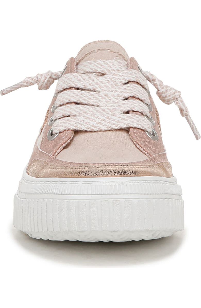 Blowfish Malibu Alex Platform Low Top Sneaker, Alternate, color, Rose Gold Fabric/ Faux Leather