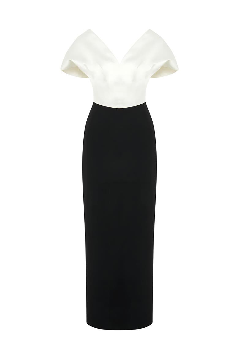 Maxi Dress with Corset Design, Alternate, color, Multi-Colored