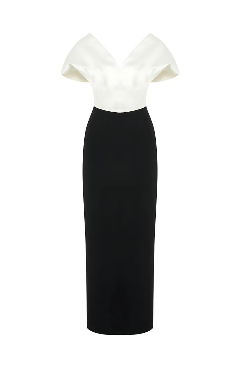 Nocturne Maxi Dress with Corset Design, Alternate, color,