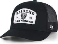 '47 Men's '47 Black Las Vegas Raiders Roadway Adjustable Trucker Hat