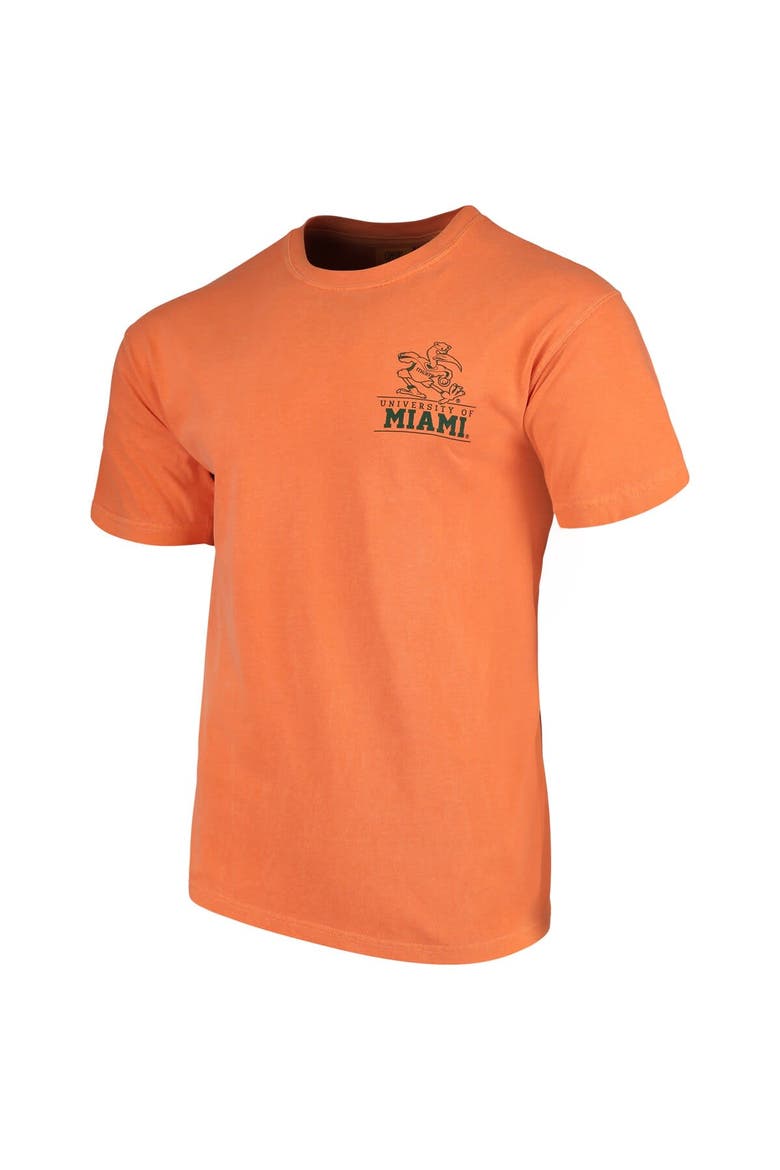 Men's Orange Miami Hurricanes Comfort Colors Campus Icon T-Shirt, Alternate, color, Orange