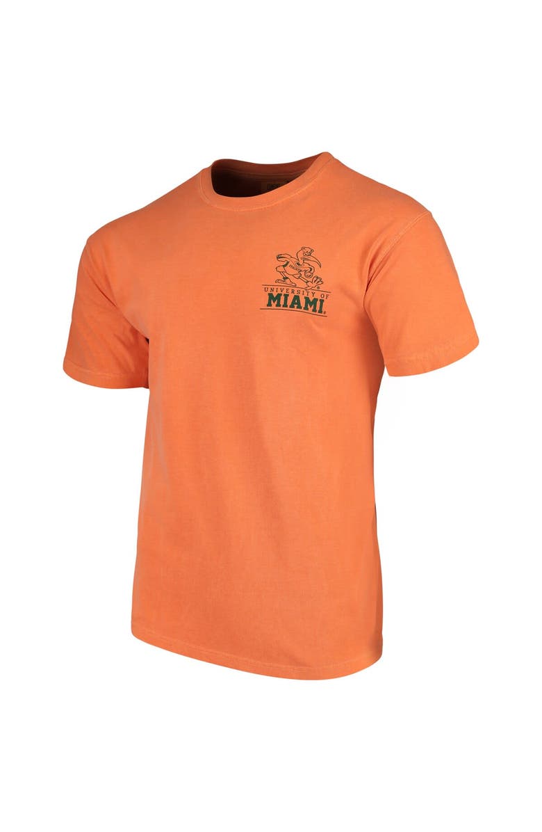 IMAGE ONE Men's Orange Miami Hurricanes Comfort Colors Campus Icon T-Shirt, Alternate, color,
