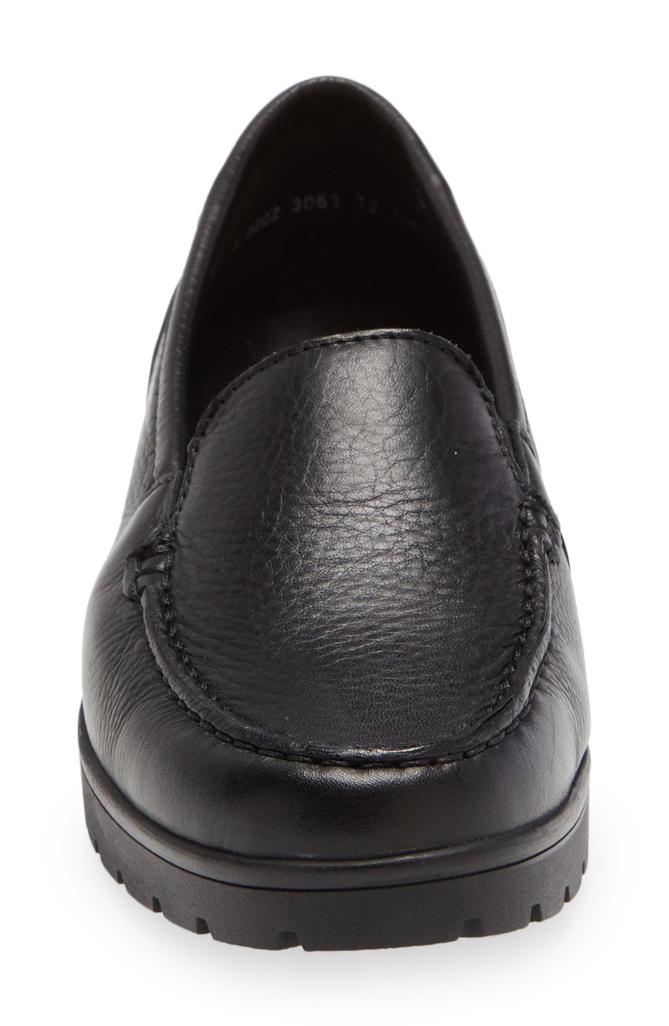 ara Dewitt Platform Loafer, Alternate, color, Black Gauchosoft