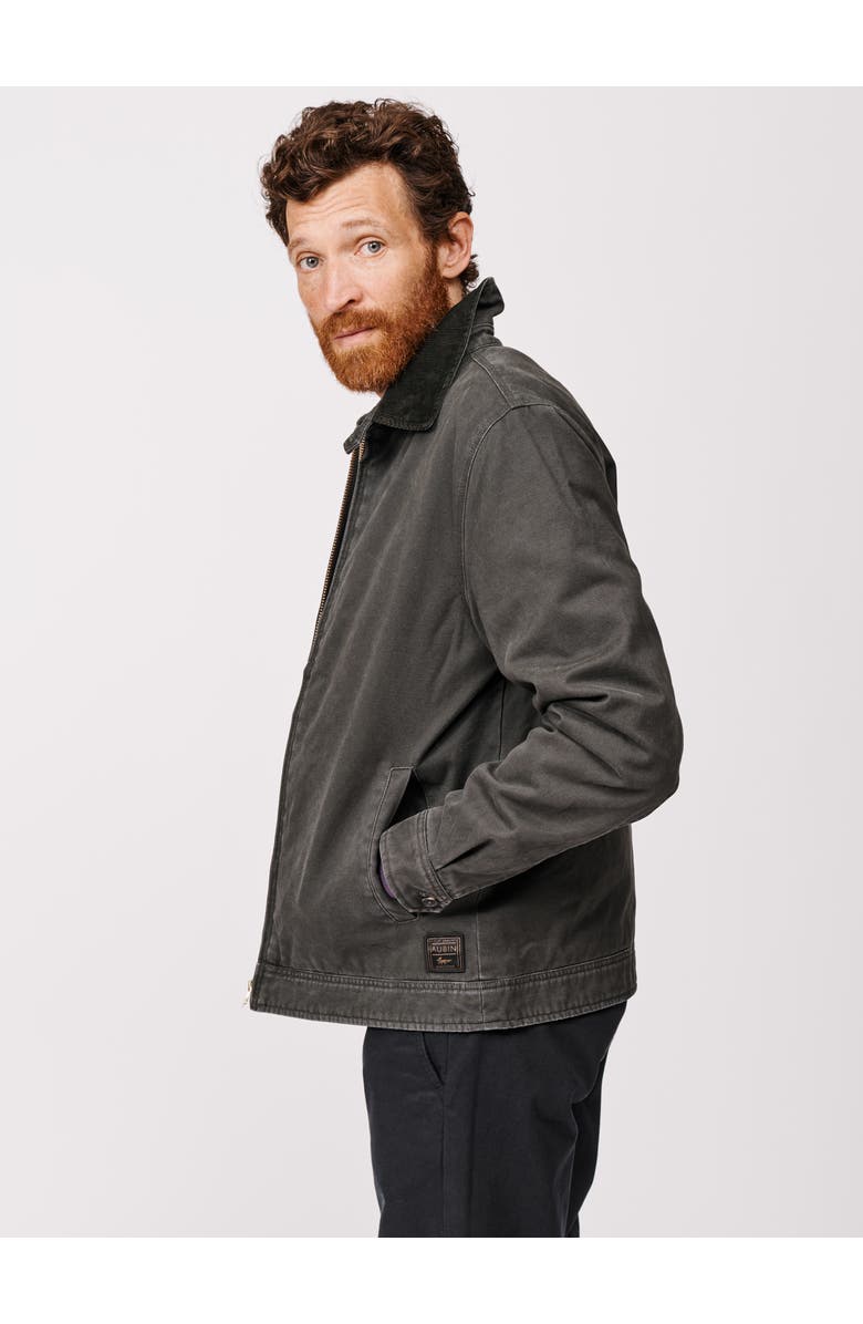 Aubin Newland Canvas Harrington Jacket, Alternate, color, Washed Black