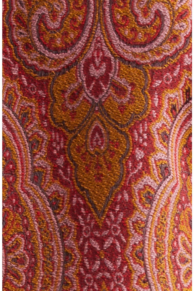 Lila Paisley Boxy Blazer, Alternate, color, BURNT ORANGE UMBER PAISLEY