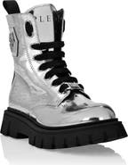 PHILIPP PLEIN Mid Boots Hexagon Monogram Girl