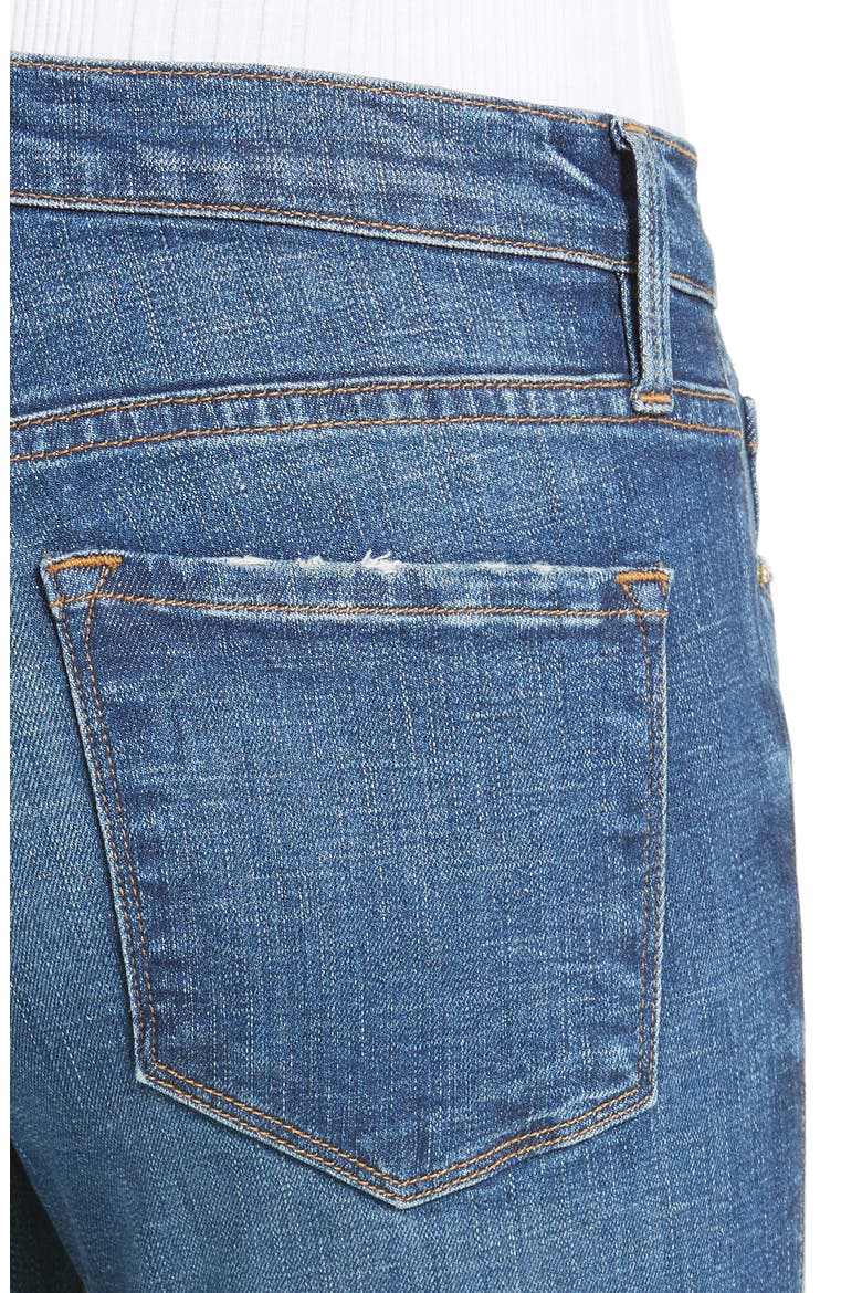 Le Skinny Raw Tulip Crop Jeans (Nordstrom Exclusive), Alternate, color, YORK