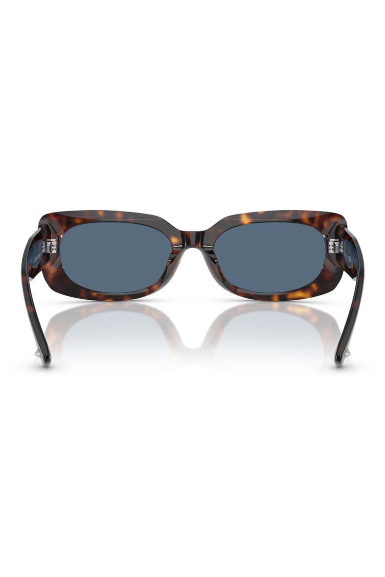 54mm Polarized Pillow Sunglasses, Alternate, color, BLUE HAVANA
