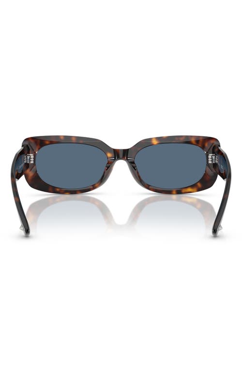 Jimmy Choo 54mm Polarized Pillow Sunglasses In Blue Havana
