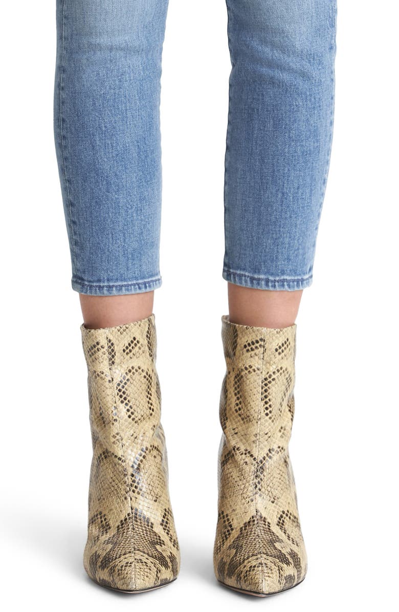 MOTHER The Looker Ripped High Waist Crop Skinny Jeans, Alternate, color, 