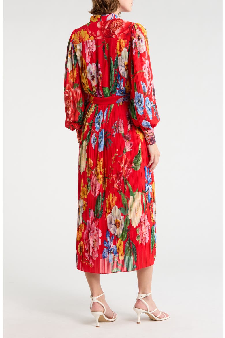 The Almada Long Sleeve Dress, Alternate, color, SAHARA FLORAL ON RED