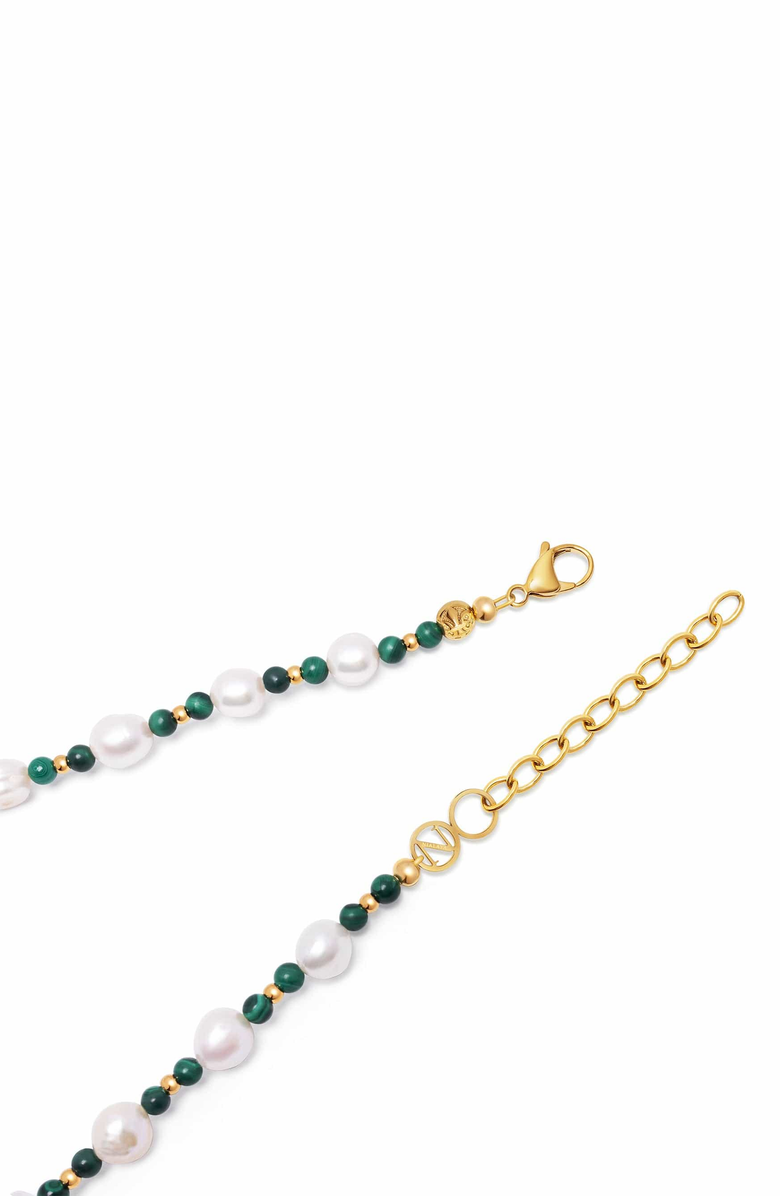 Nialaya Kauai Pearl Choker, Alternate, color, White / Green