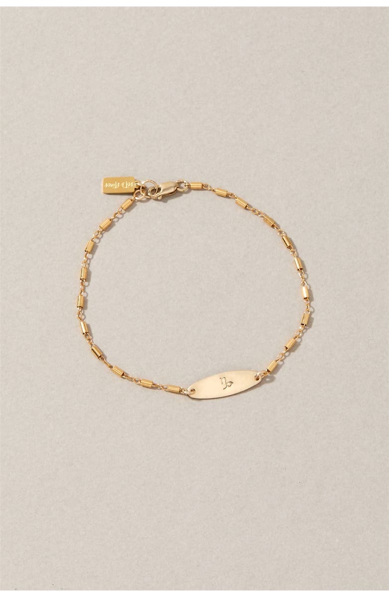Set & Stones Zodiac Sign Bracelet, Alternate, color, Gold / Capricorn