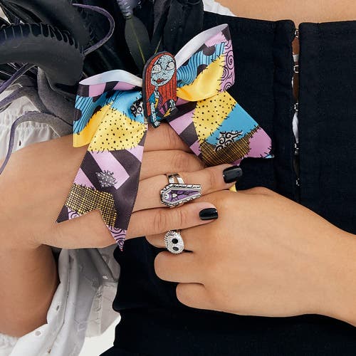Disney The Nightmare Before Christmas Jack Skellington Coffin-shaped Ring In Silver