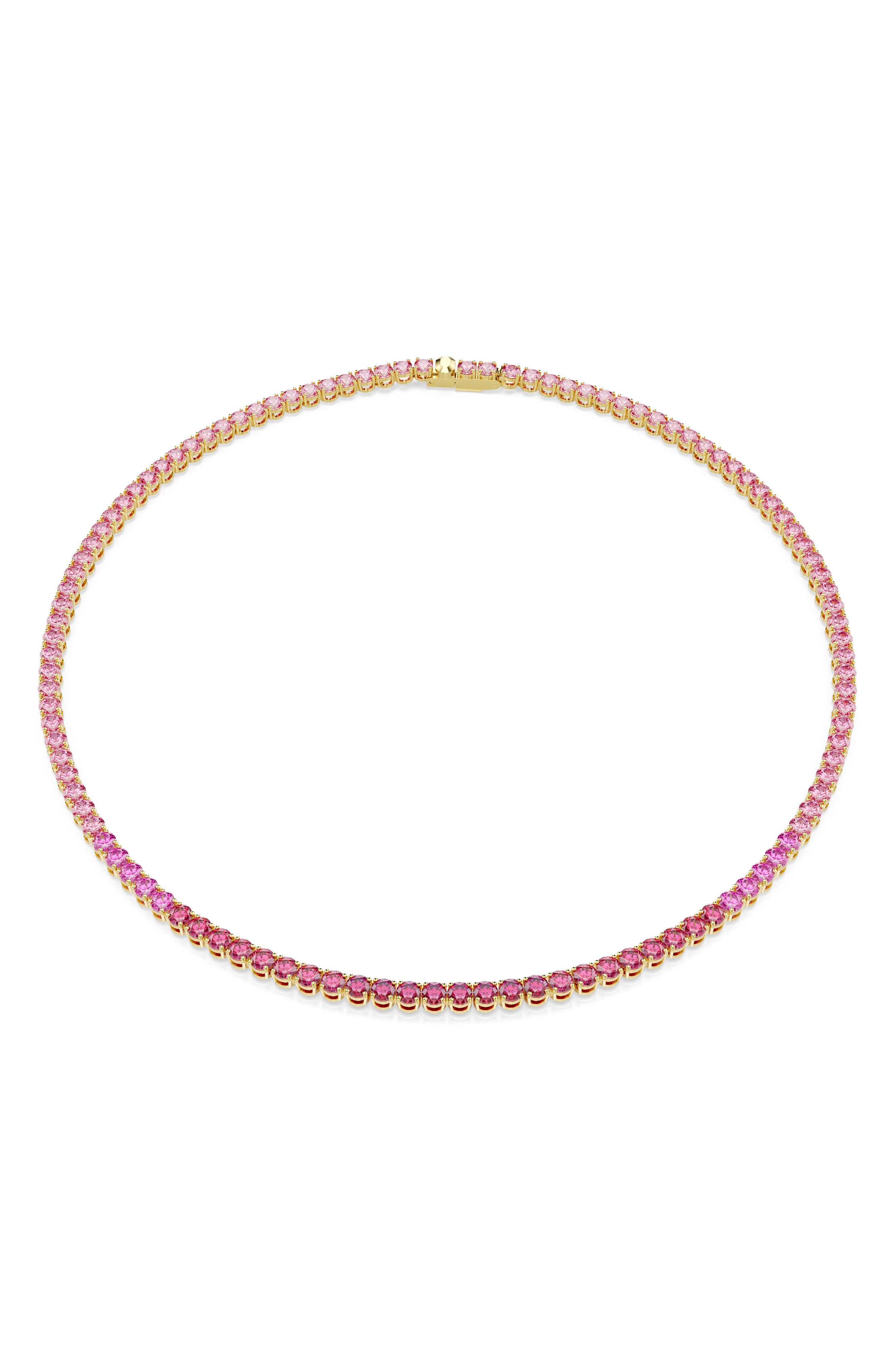 Swarovski Matrix Tennis Necklace In Neutral