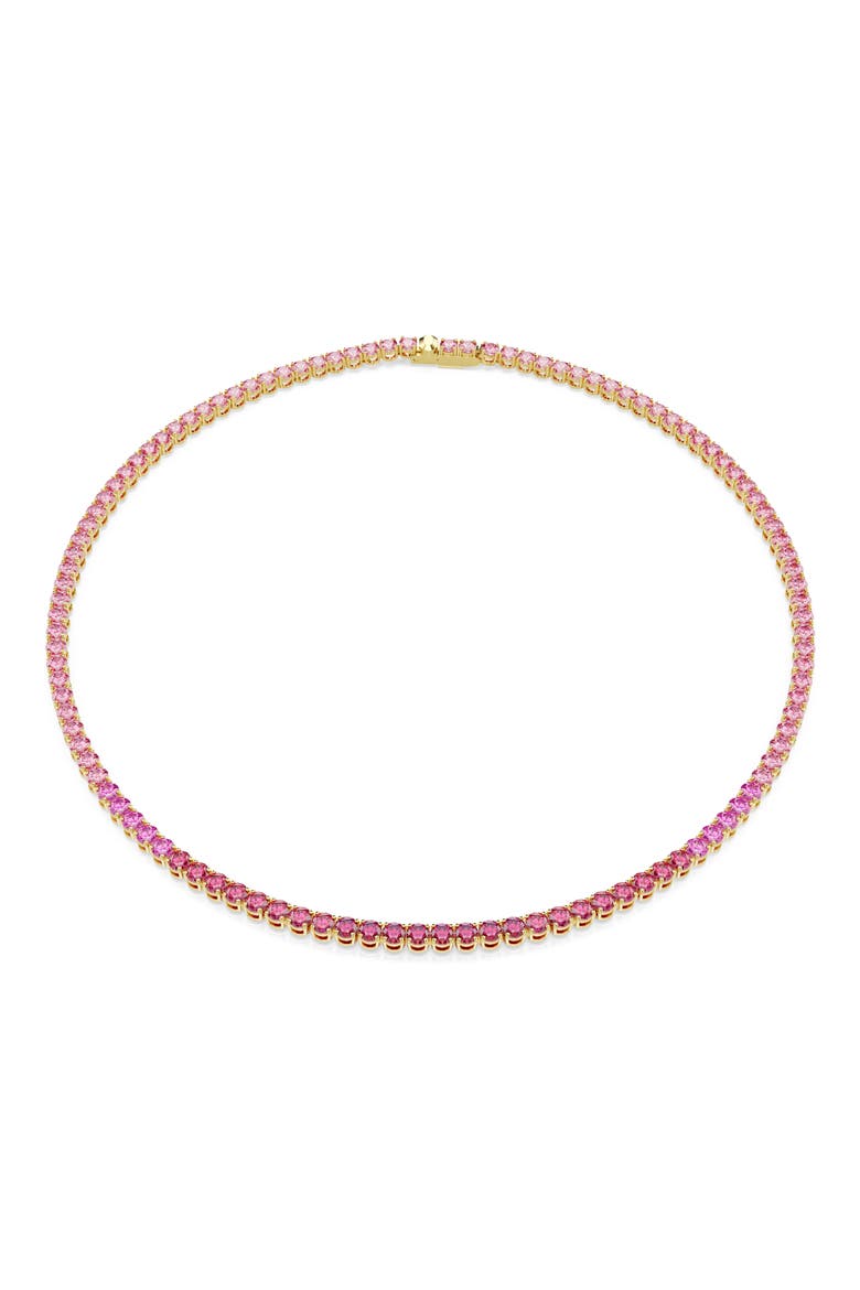 Matrix Tennis Necklace, Main, color, PINK