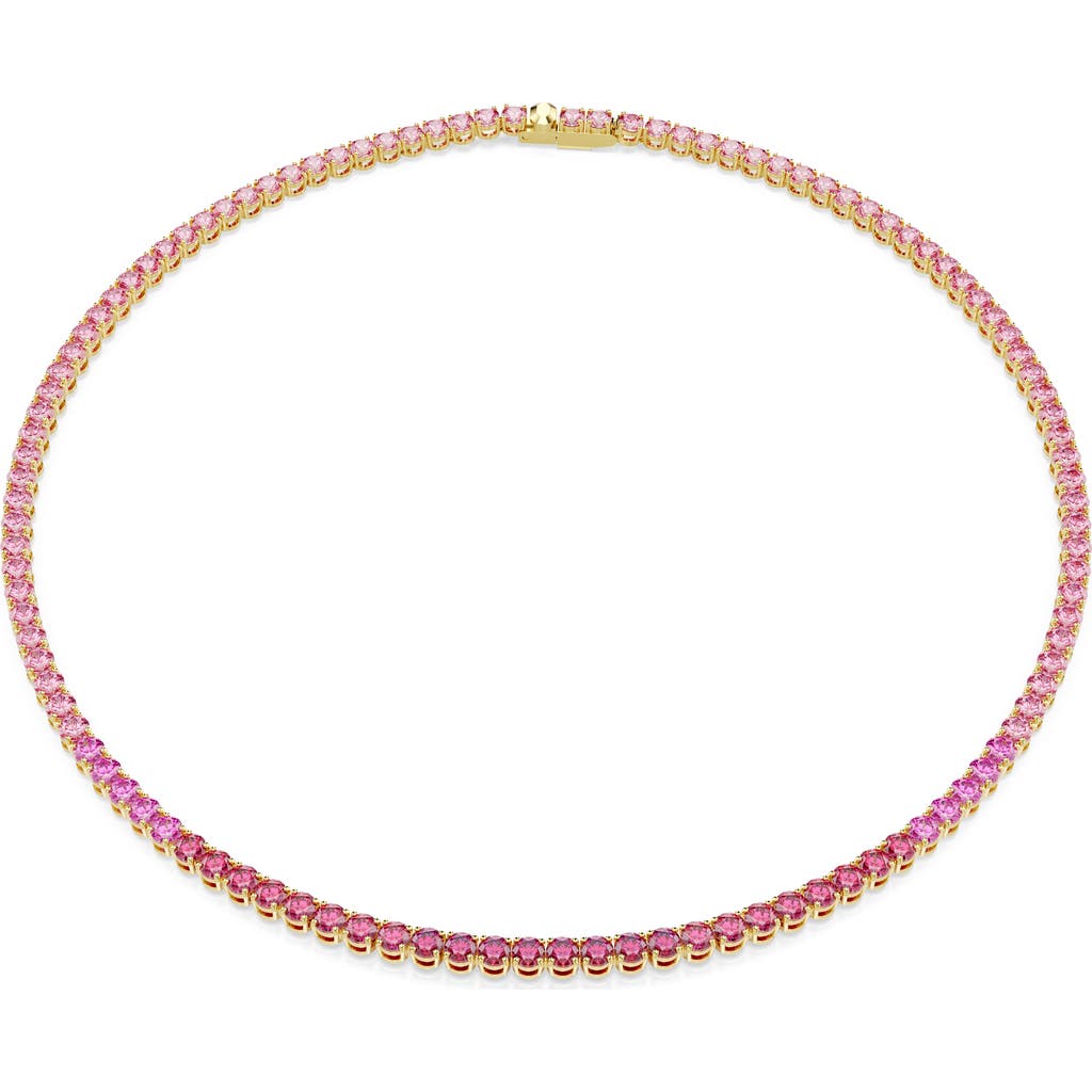 Swarovski Matrix Tennis Necklace In Neutral