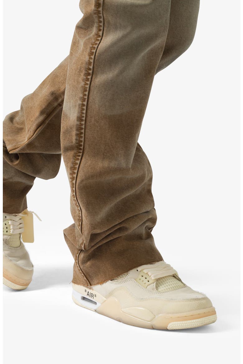B643 Burnt Flare Jeans, Alternate, color, BLACK/ BROWN