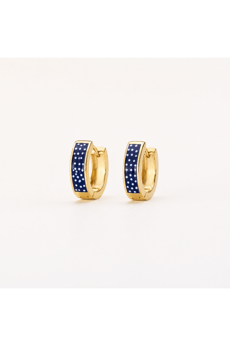 Riviera Enamel Hoops, Main, color, Gold