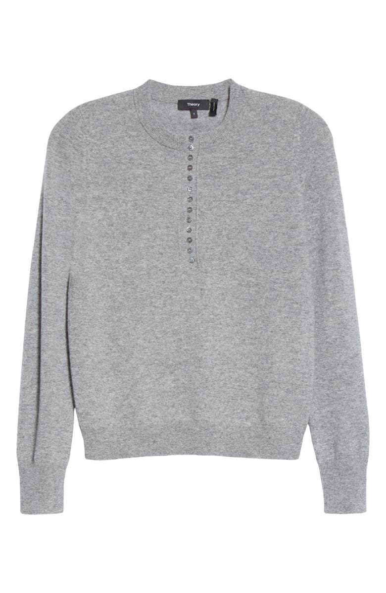 Theory Cashmere Henley Sweater, Alternate, color, 