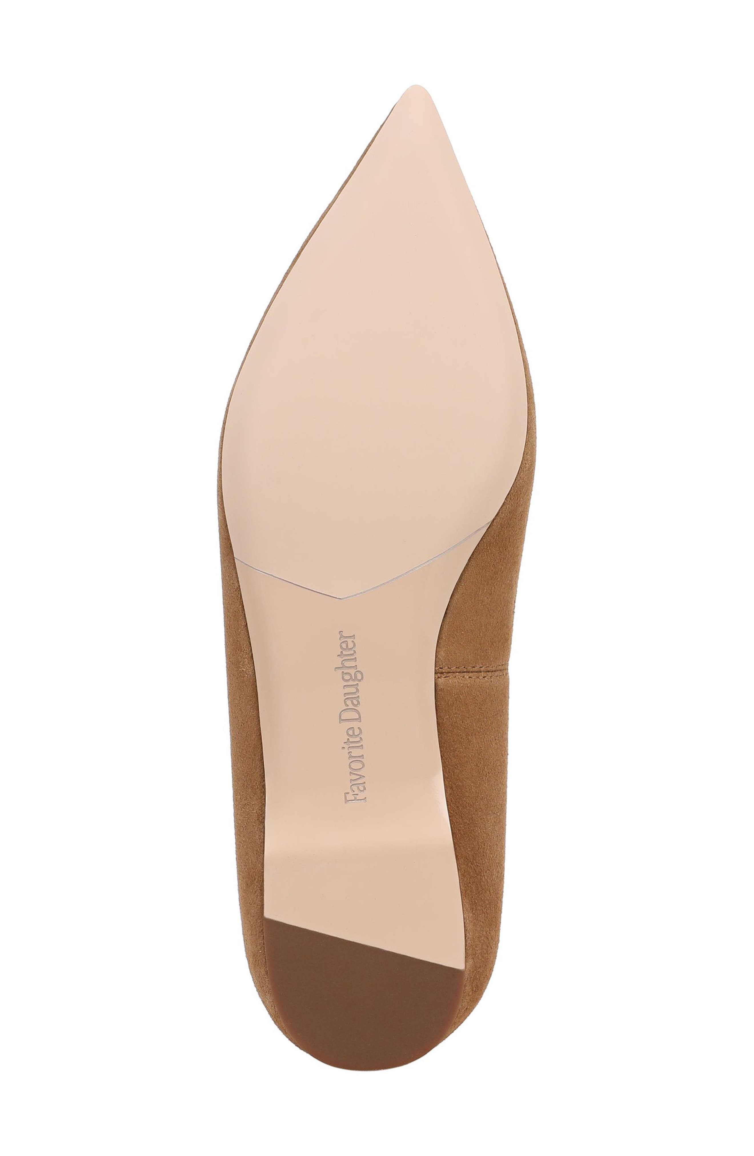 Leah Pointed Toe Flat, Alternate, color, BROWN SUGAR