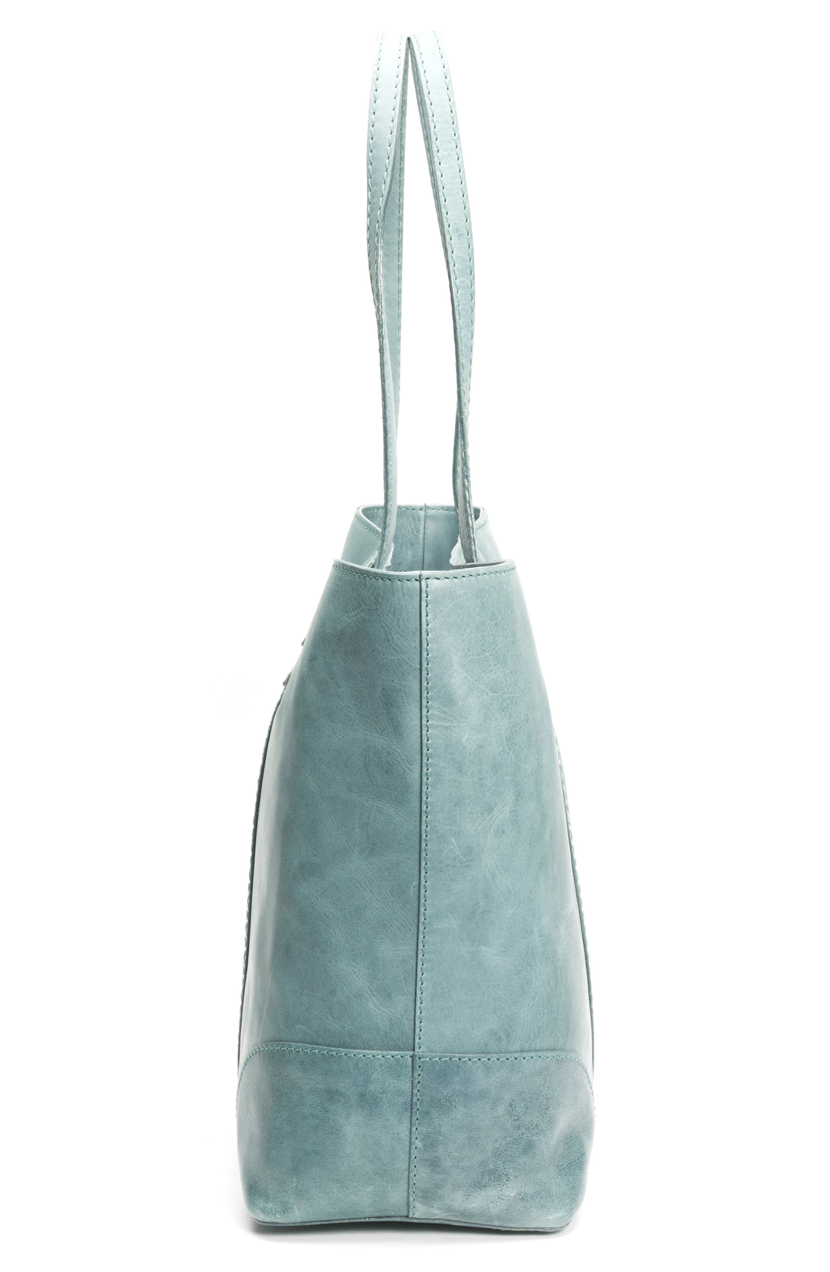 Melissa Leather Shopper, Alternate, color, SKY
