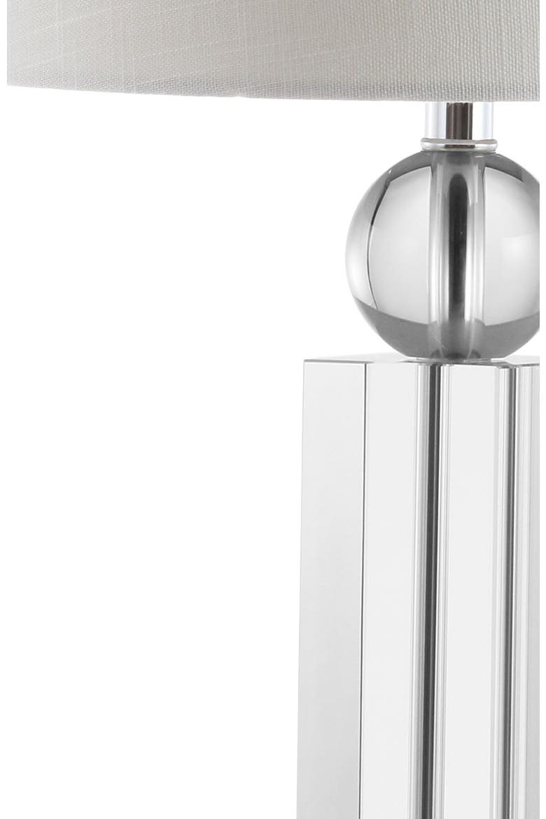 Charlotte 28.5" Crystal LED Table Lamp, Clear, Alternate, color, Clear