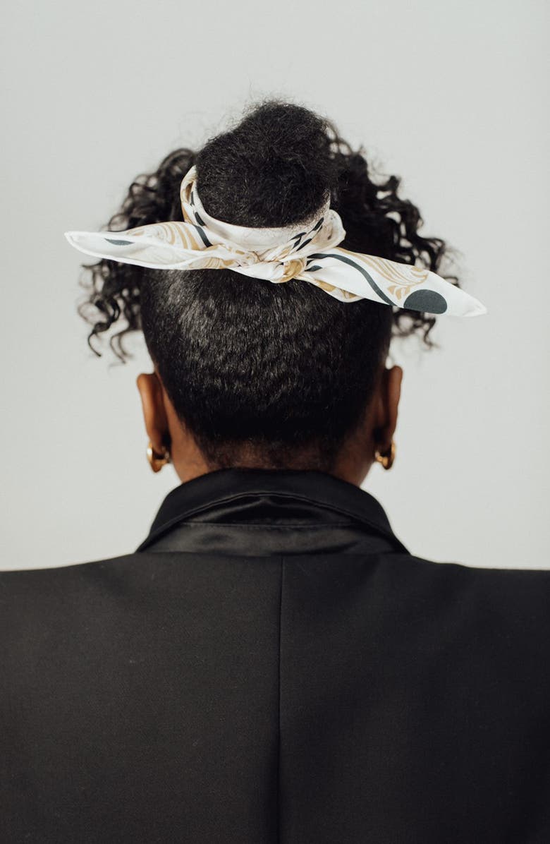 Bien Abyé Ermine Silk Scarf, Alternate, color,