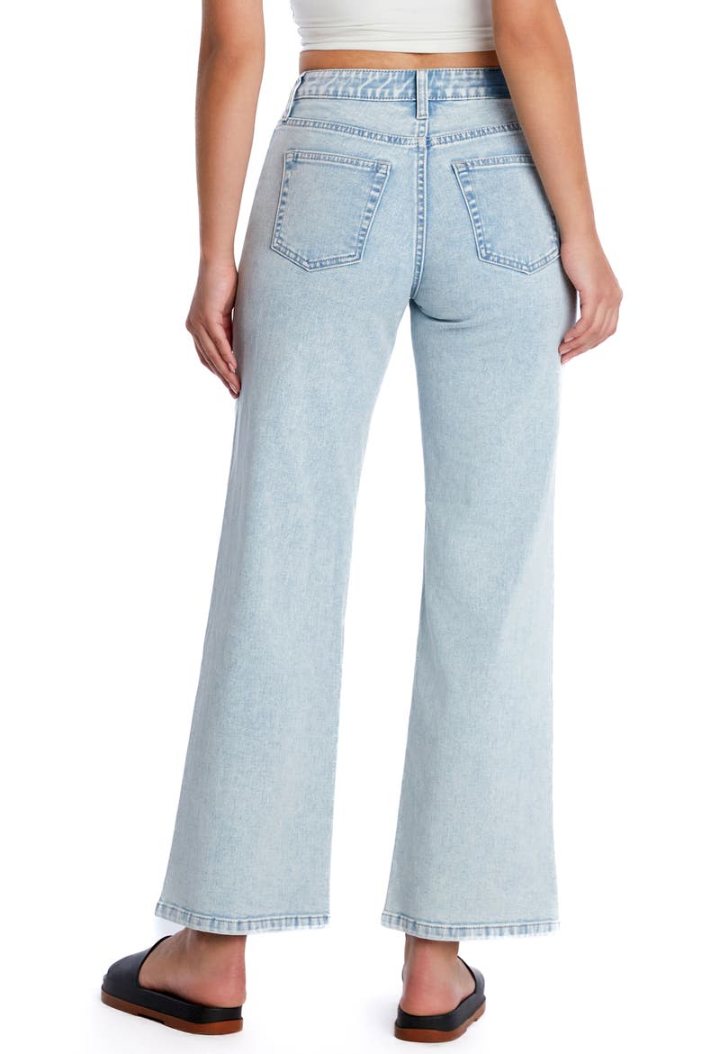 Clever Ripped High Waist Wide Leg Jeans, Alternate, color, COSMIC BLUE