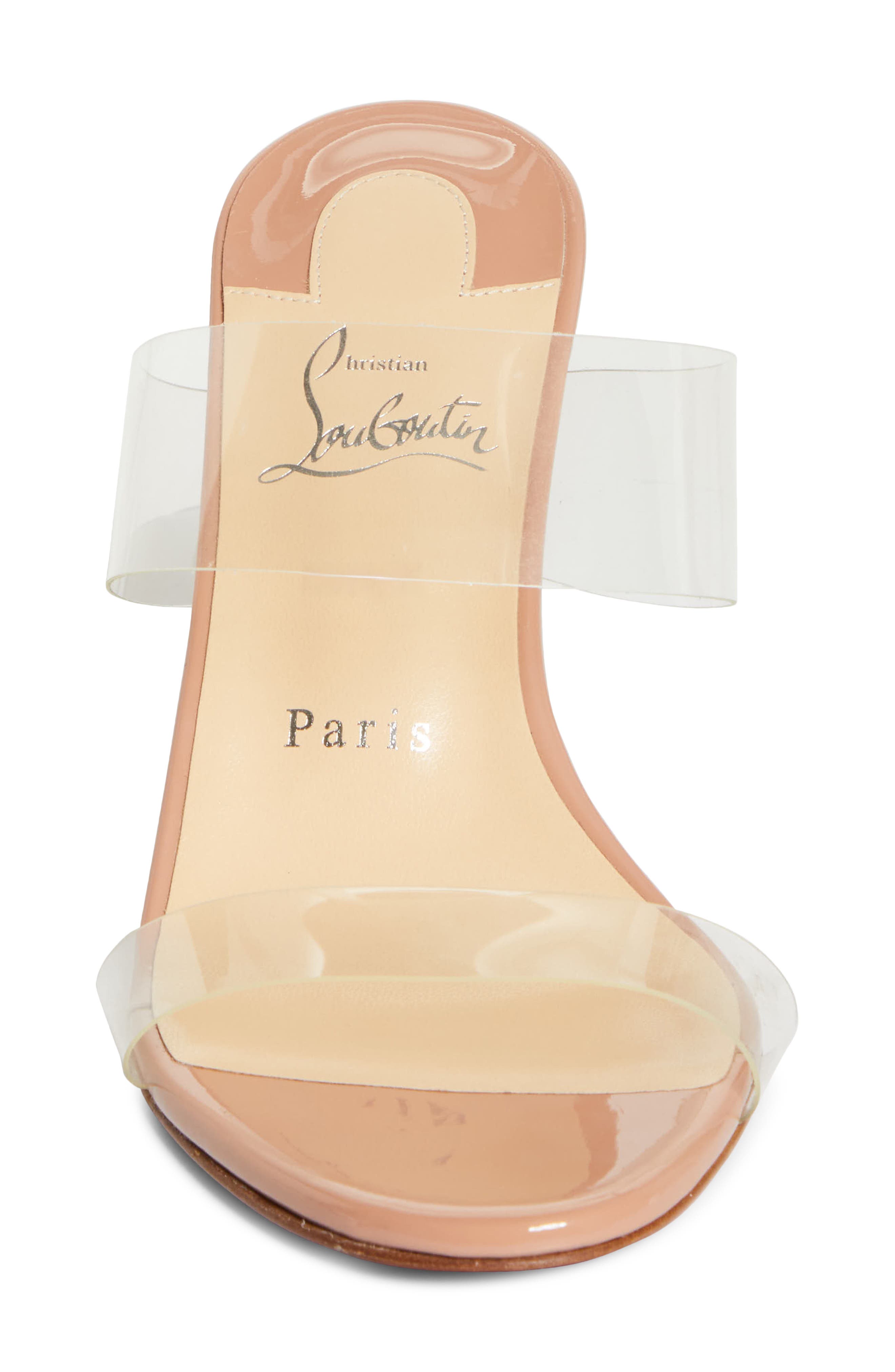 Just Nothing Clear Strap Slide Sandal, Alternate, color, BLUSH