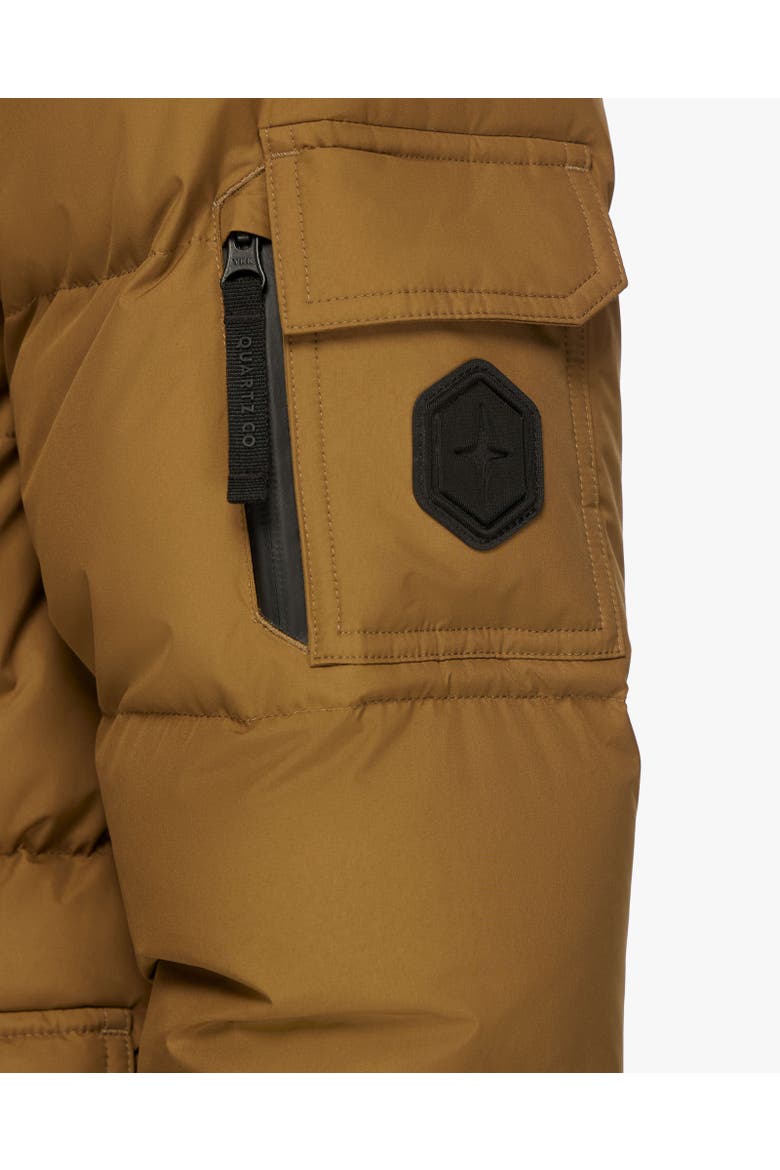 ALEXANDER | Hooded Recycled Down Winter Jacket, Alternate, color, Camel
