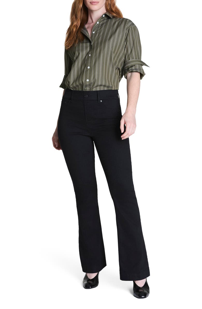 SPANX<sup>®</sup> SPANXshape<sup>™</sup> EveryWear High Waist Flare Jeans, Alternate, color, Obsidian Rinse