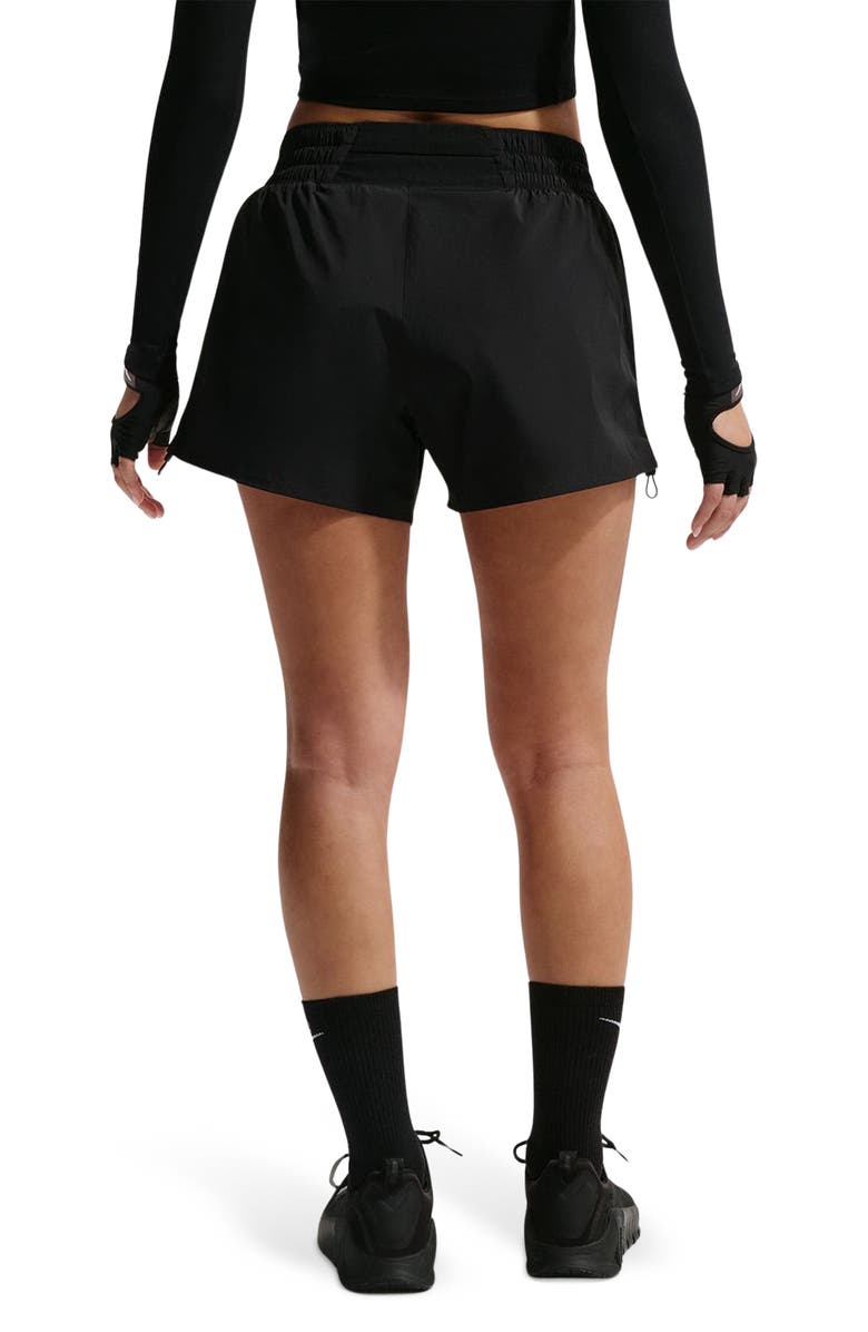 Nike One Dri-FIT Shorts, Alternate, color, Black/ White