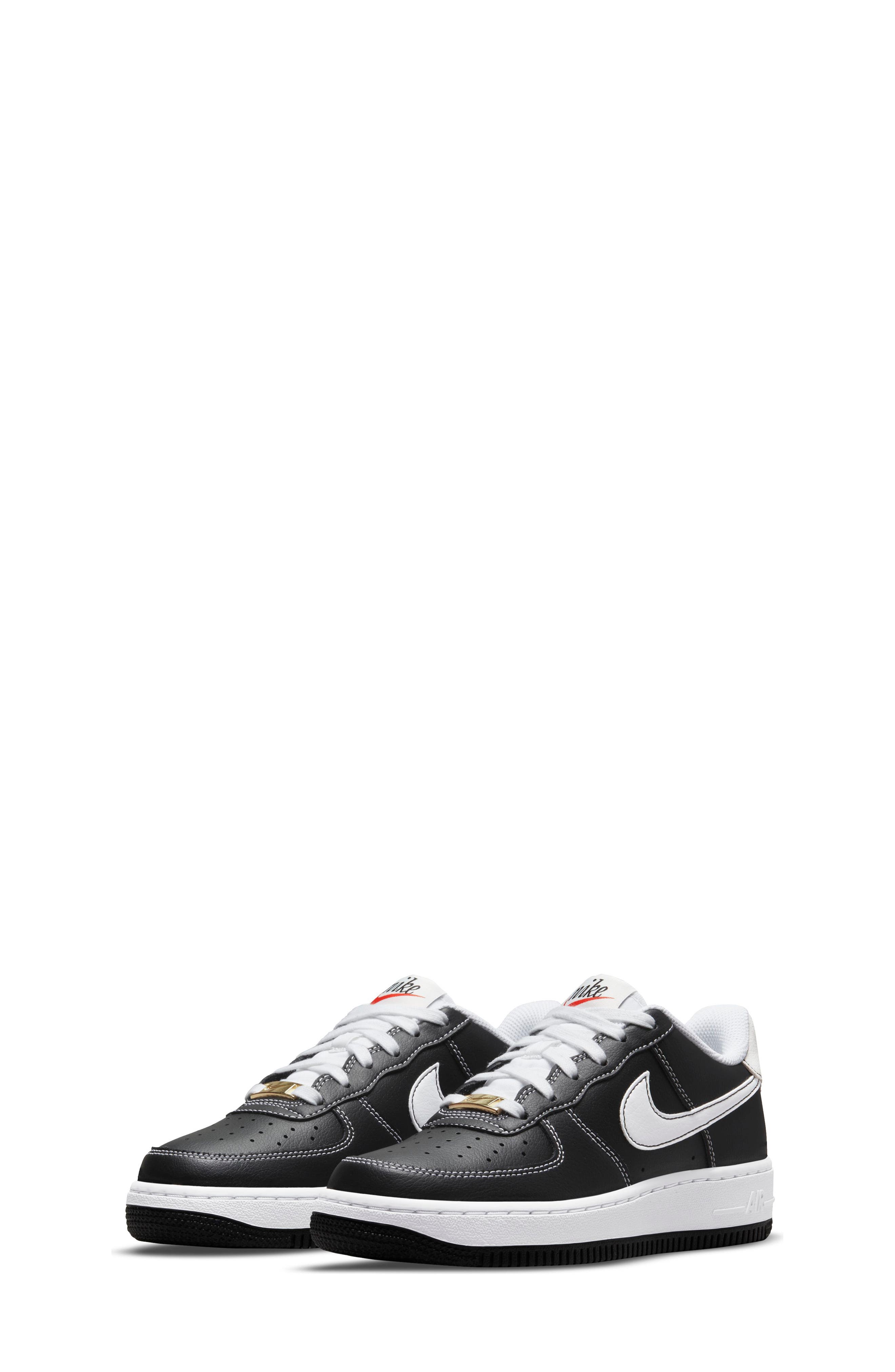 Air Force 1 Sneaker, Main, color, BLACK/ WHITE/ BLACK/ SAIL