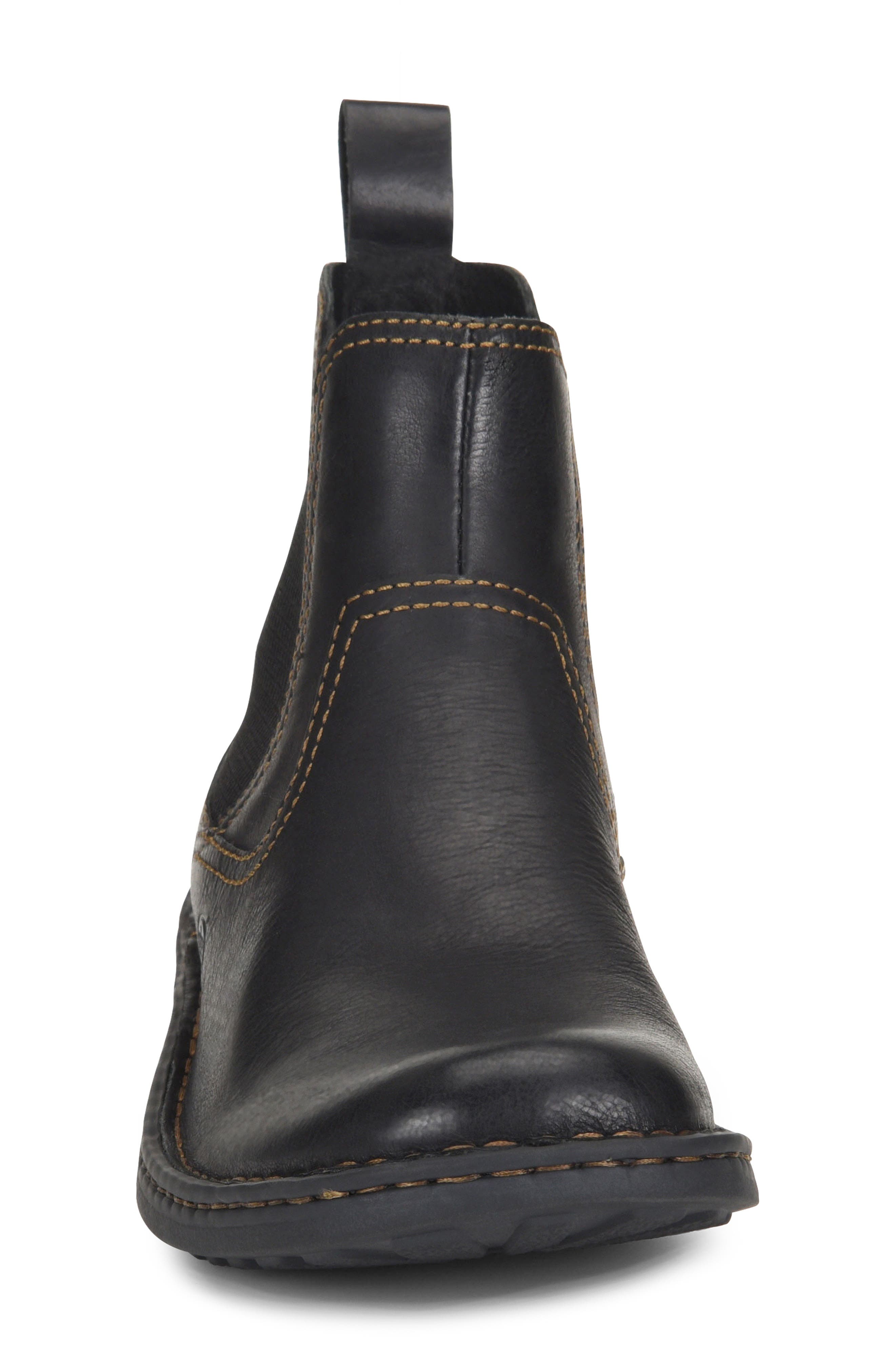 Børn 'Hemlock' Boot, Alternate, color, Black Leather