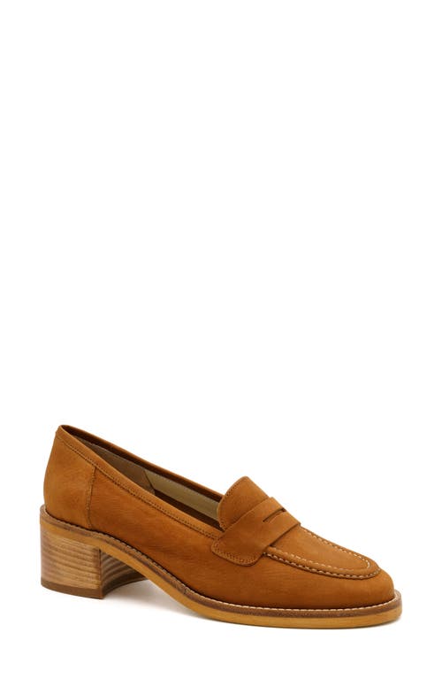 Amalfi By Rangoni Abele Penny Loafer In Cognac Long Beach