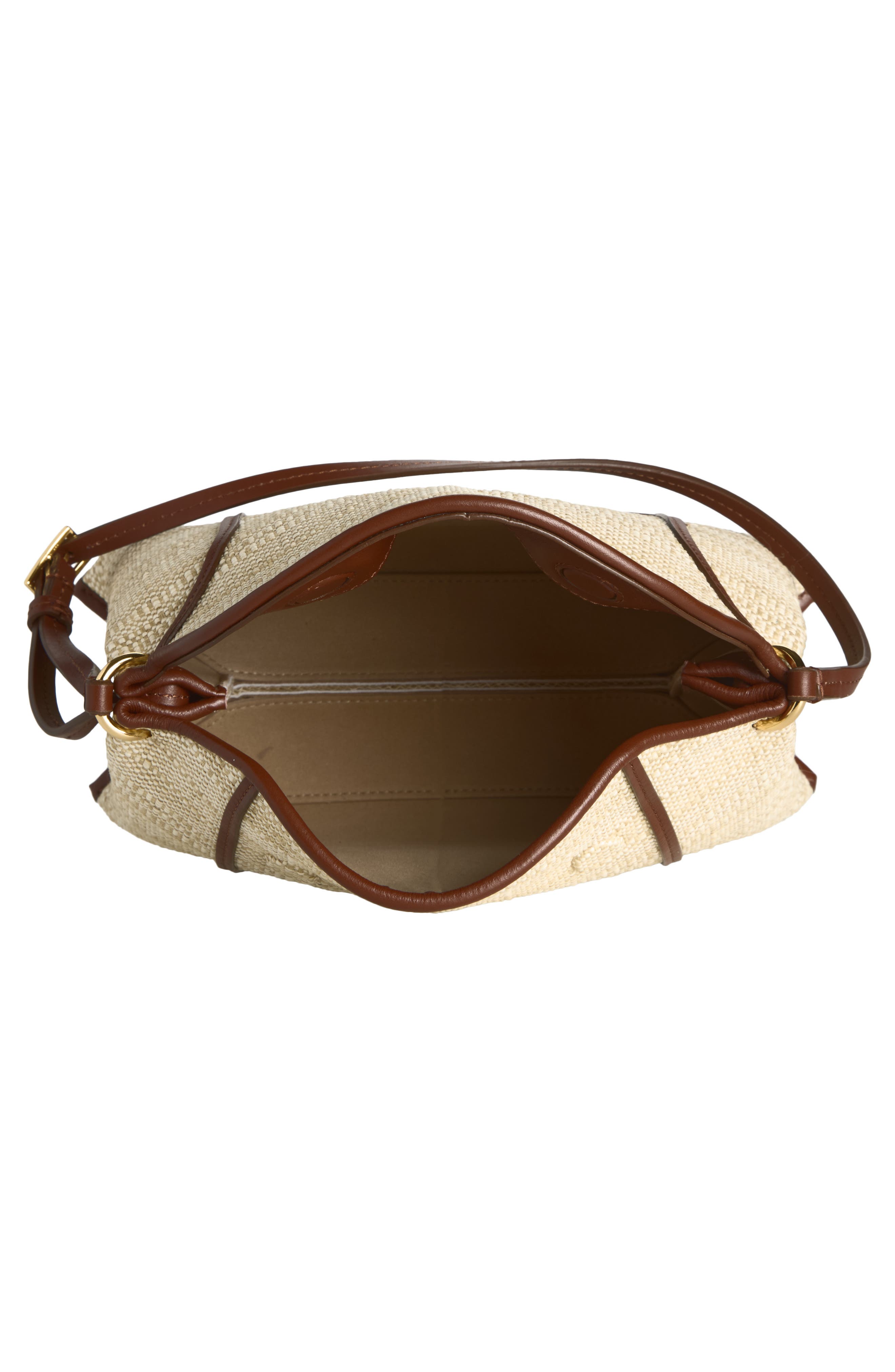 Wandler Penelope Slouch Raffia Shoulder Bag, Alternate, color, Beige Raffia