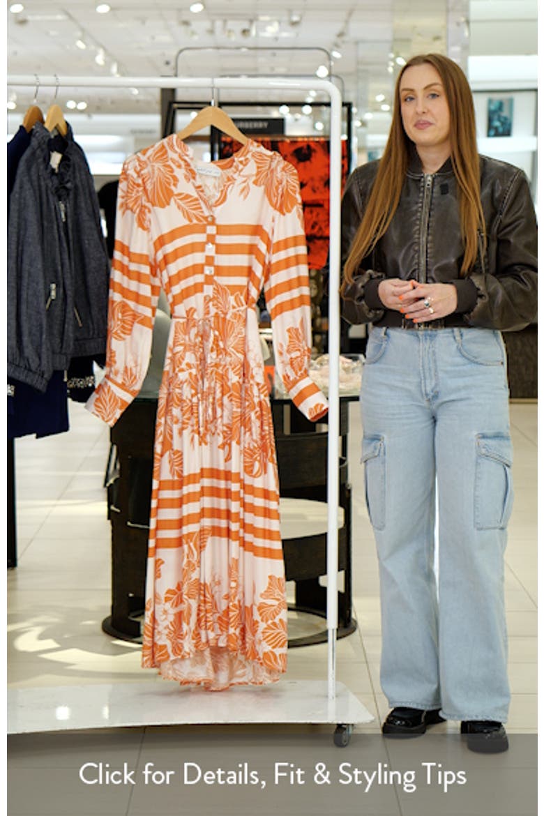 Jules Mixed Print Long Sleeve Dress video