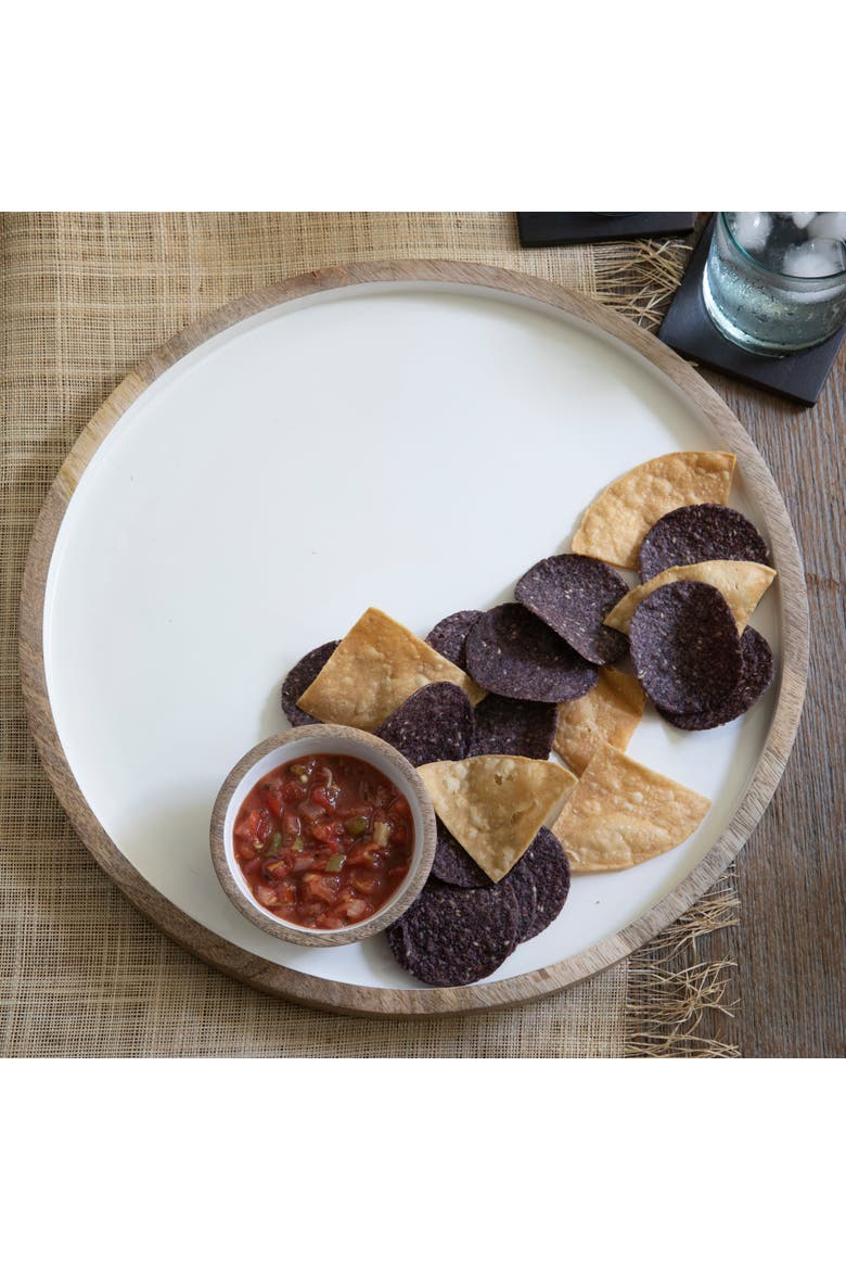 Madras Classic Round Platter, Alternate, color, Natural