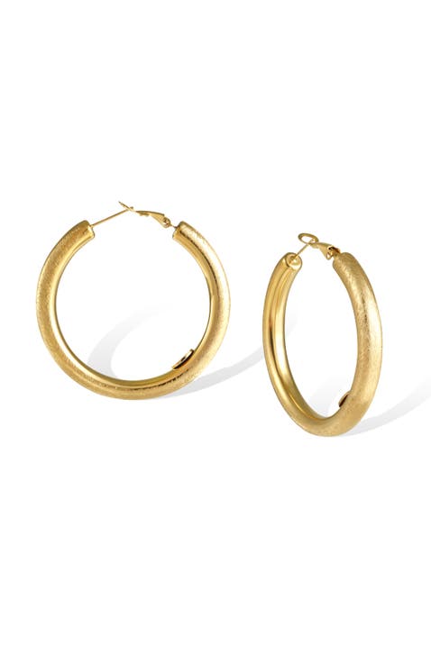 Retro Large Hoop Earrings