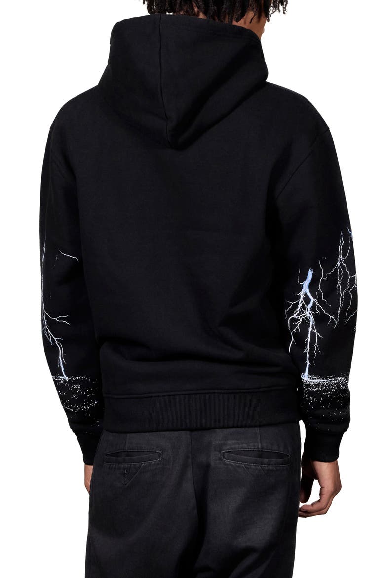 End Times Graphic Zip Hoodie, Alternate, color, BLACK