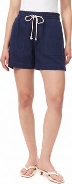 Kensie Trapunto Stitched Pocket Pull-On Shorts