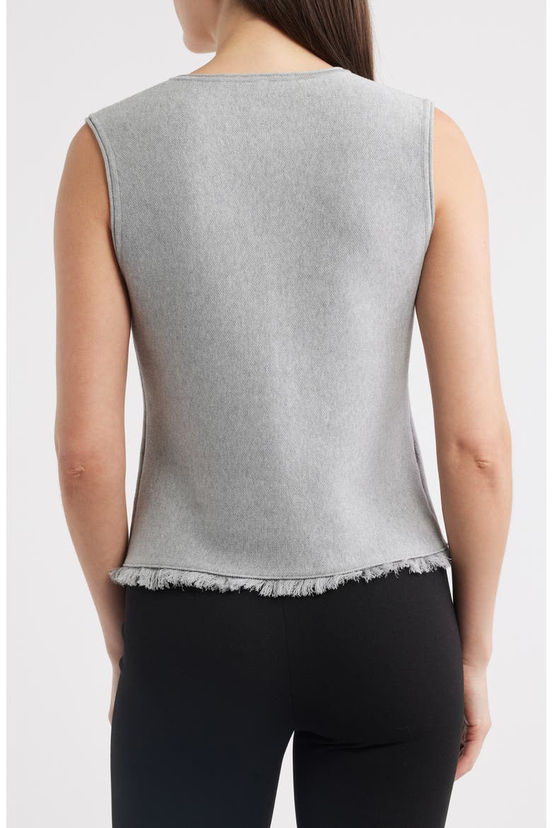 Anya Cotton Blend Knit Vest, Alternate, color, LIGHT GREY