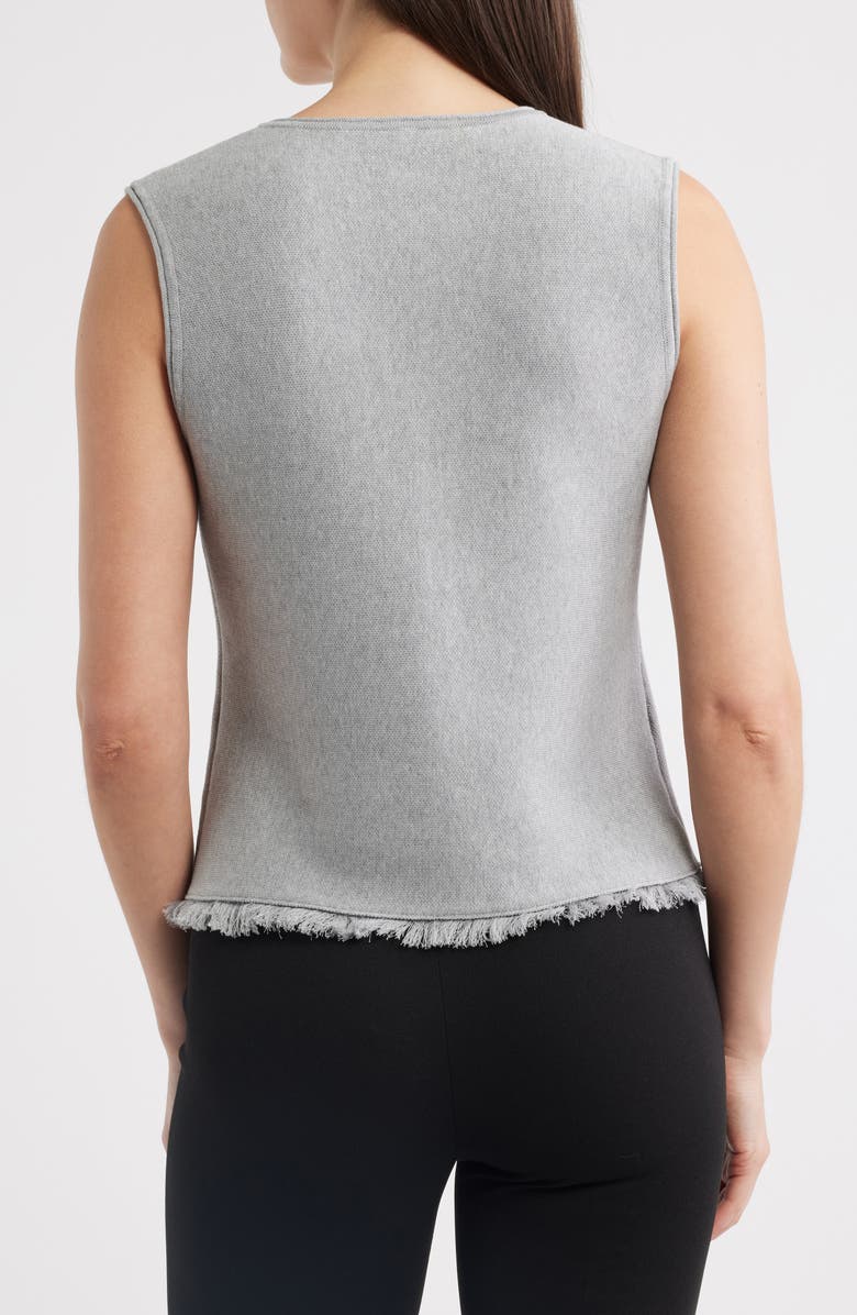 KOBI HALPERIN Anya Cotton Blend Knit Vest, Alternate, color, Light Grey
