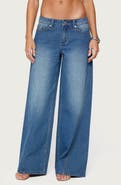 EDIKTED Linden Low Rider Baggy Jeans
