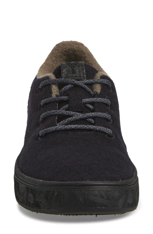 Yy Nation Cirro Wool Blend Water Resistant Low Top Sneaker In Black