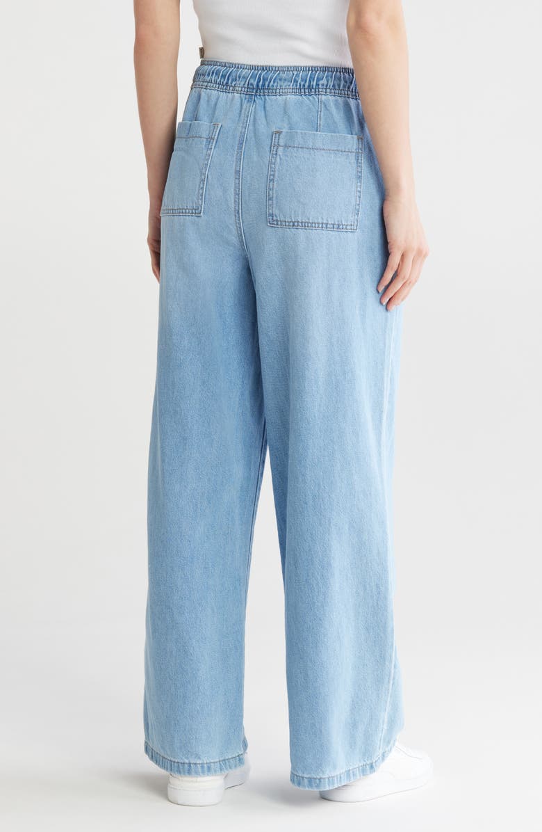 FLYING ANGEL Drawstring Palazzo Jeans, Alternate, color,