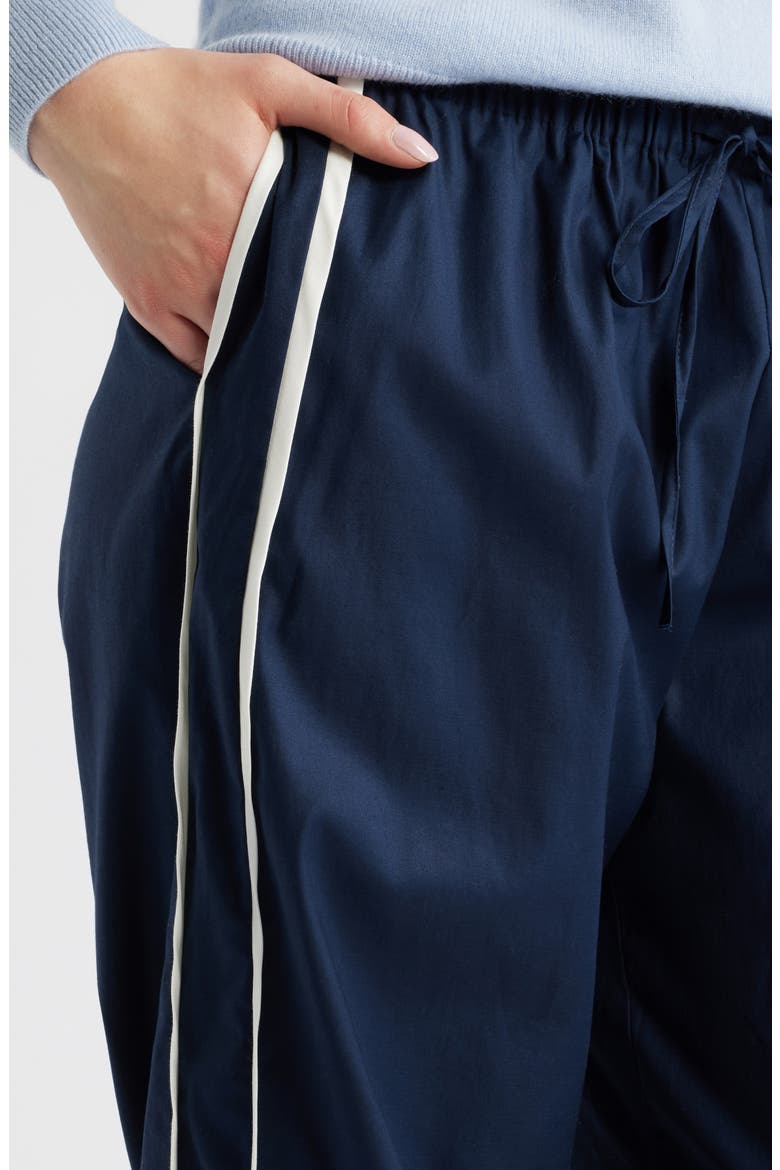 Julien Wide Leg Poplin Pants, Alternate, color, MIDNIGHT