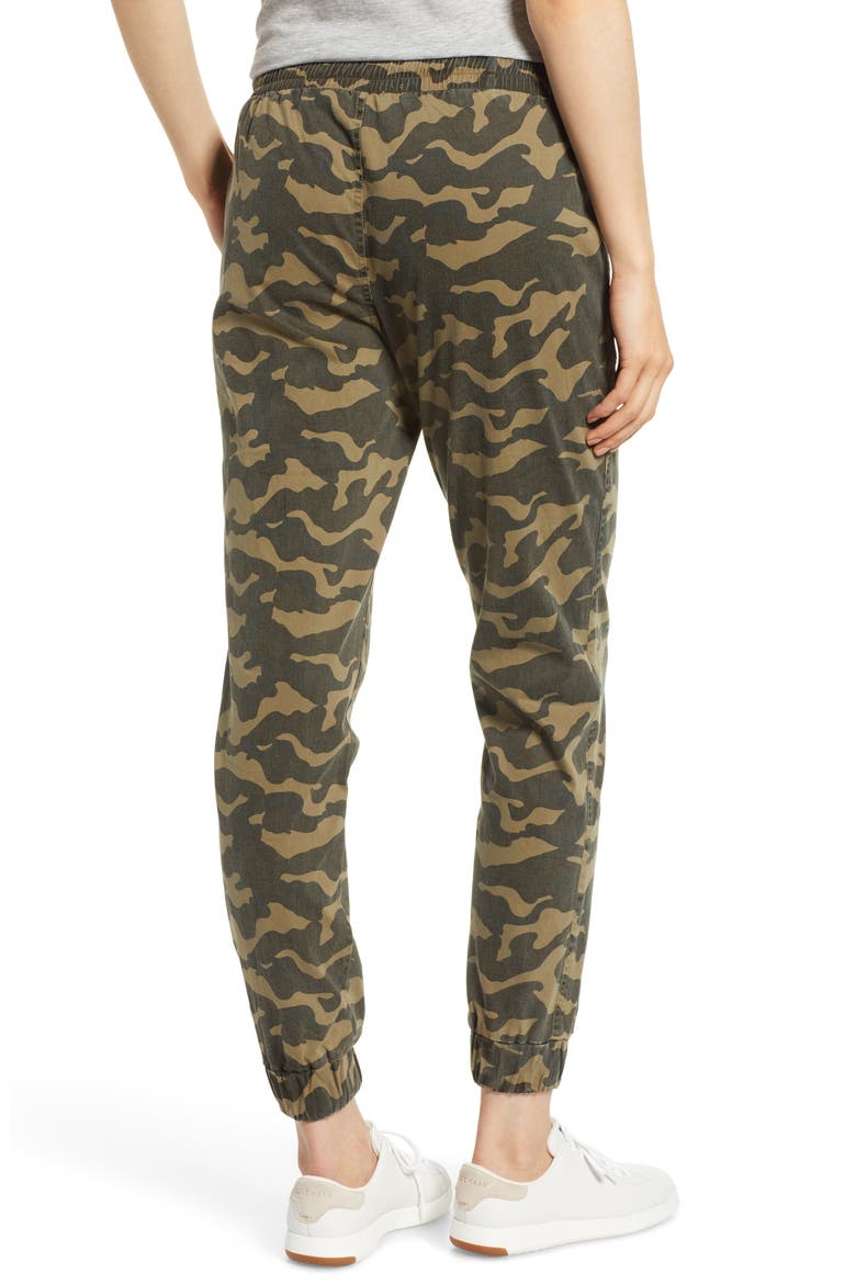 Camo Patch Pocket Jogger Stretch Cotton Pants, Alternate, color, KHAKI CAMO